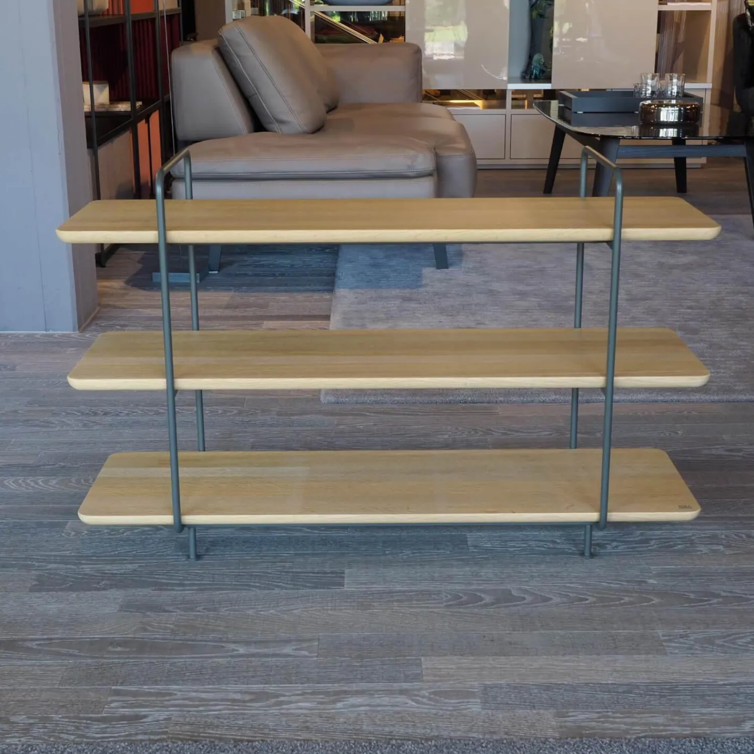 Rolf Benz Regale|Regal 931 Eiche Farblos Lackiert Gestell Stahl Glatt Lackiert Matt Umbragrau RAL 7022