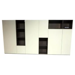 Kettnaker Regale|Regal Alea Lack Kiesel Grau Weiß Und Eiche Nero Schwarz Inklusive Einteilung