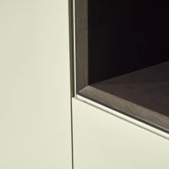 Kettnaker Regale|Regal Alea Lack Kiesel Grau Weiß Und Eiche Nero Schwarz Inklusive Einteilung