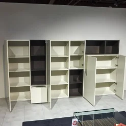 Kettnaker Regale|Regal Alea Lack Kiesel Grau Weiß Und Eiche Nero Schwarz Inklusive Einteilung