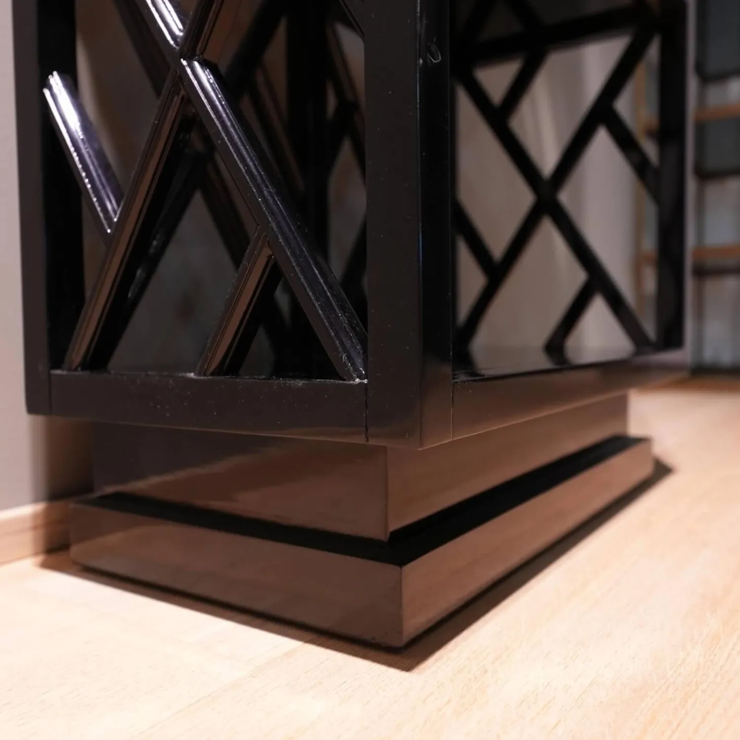 Eichholtz Regale|Regal Harmony Piano Black Holz Finish Schwarz