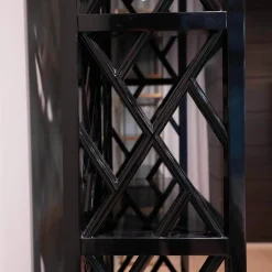 Eichholtz Regale|Regal Harmony Piano Black Holz Finish Schwarz