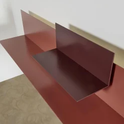 Interlübke Garderoben|Regal Iilu Lack Malve Und Burgund Braun Rot Mit Beleuchtung Inklusive Spiegel