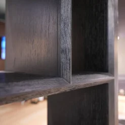 Eichholtz Regale|Regal Marguesa Eichenfurnier Holzkohle Schwarz