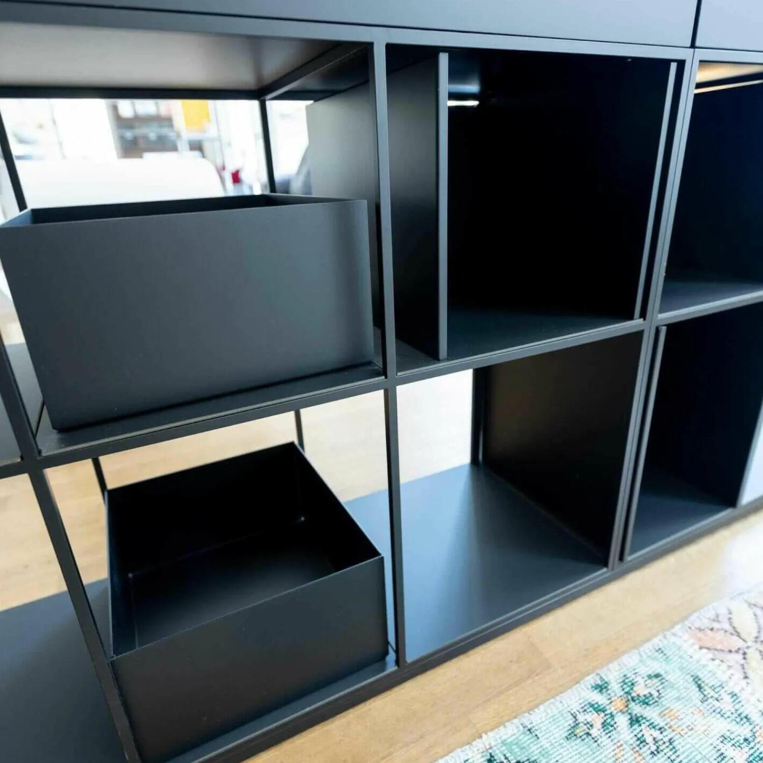 Extendo Regale|Regal Metall Fenix Schwarz mit Schüben