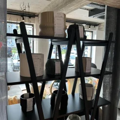 Cassina Regale|Regal Nuvola Rossa Buche Schwarz Lackiert Zusammenklappbar