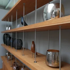 Riva1920 Regale|Regal Piano Design Bookshelf Eiche Mt Knoten Geölt Gewachst