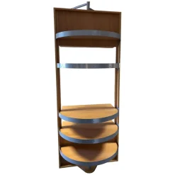 Decker Regale|Regal Rondell Buche Massiv Lackiert Mit Drehachse