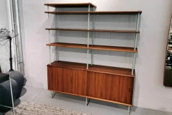 Carl Hansen & Søn Regale|Regalkombination BM0253 Walnuss Geölt Abstandshalter Metall Grau Lackiert