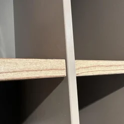 Anrei Wohnwände & Tv-Lowboards|Regalkombination Mit Lowboard Aus Bergfichte Gebürstet Steingrau