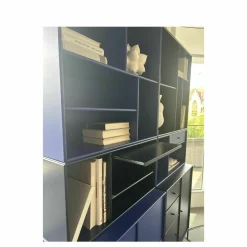 Montana Vitrinen & Highboards|Regalkombination Shadow Lack Monarch Blau inkl. Inneneinteilung