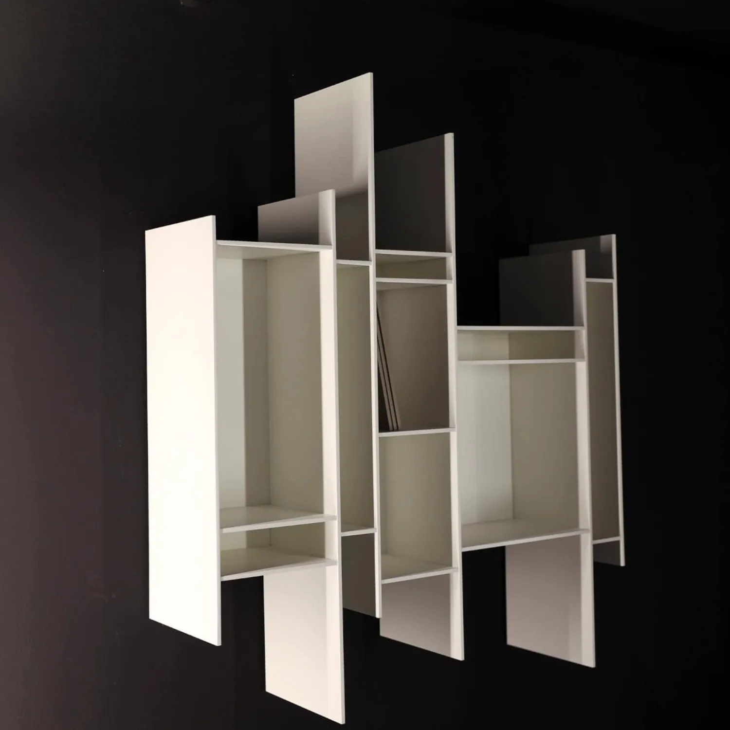 MDF Italia Regale|Regalkombination Randomito Offen Material MDF Struktur Lack Weiß Matt X042