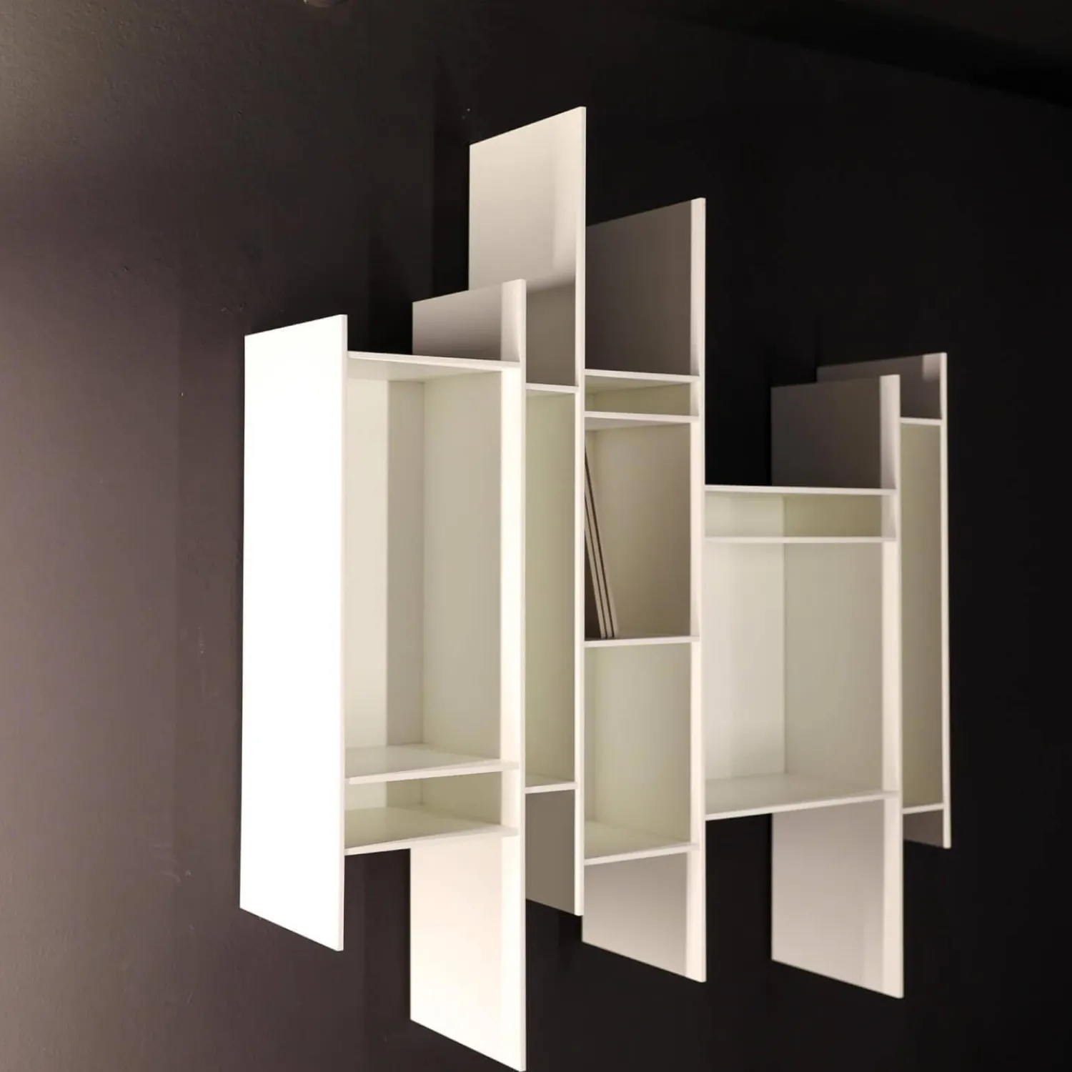 MDF Italia Regale|Regalkombination Randomito Offen Material MDF Struktur Lack Weiß Matt X042