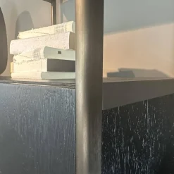 Janua Regale|Regalsystem BC 06 RooM68 Eiche Schwarz Gebeizt Und Aluminium Eloxiert C33 Bronze