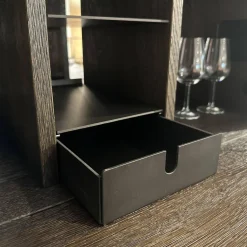 Janua Regale|Regalsystem BC 06 RooM68 Eiche Geräuchert Anthrazit Geölt Und Aluminium Bronze Eloxiert