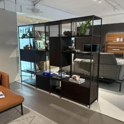 Janua Regale|Regalsystem BC 06 RooM68 Eiche Geräuchert Anthrazit Geölt Und Aluminium Bronze Eloxiert