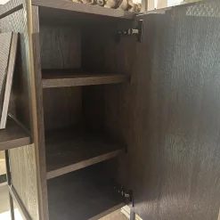 Janua Regale|Regalsystem BC 06 RooM68 Eiche Geräuchert Anthrazit Geölt Und Aluminium Bronze Eloxiert