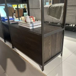 Janua Regale|Regalsystem BC 06 RooM68 Eiche Geräuchert Anthrazit Geölt Und Aluminium Bronze Eloxiert