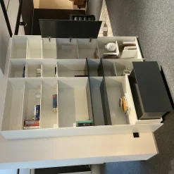 Interlübke Regale|Regalsystem Grid Lack M03 Schneeweiß Und M21 Anthrazit