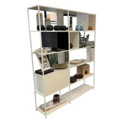 MDF Italia Regale|Regalsystem Minima 3.0 Holz Weiß Und Naturholz Schwarz