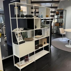 MDF Italia Regale|Regalsystem Minima 3.0 Holz Weiß Und Naturholz Schwarz