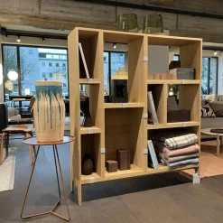 Muuto Regale|Regalsystem Stacked Eiche Furniert Individuell Veränderbar Verbinderelemte Grau