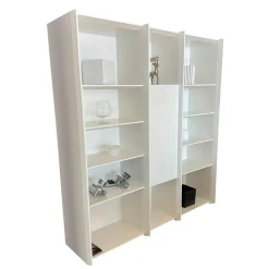 Interlübke Regale|Regalwand Grid Hängend Lack Schneeweiß Matt M03 Weiß