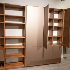 Anrei Wohnwände & Tv-Lowboards|Regalwand PU 30 Puro Style Astnuss Massiv Natur Geölt