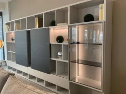 Kettnaker Wohnwände & Tv-Lowboards|Regalwand Vita Breite 390 Mattlack Weiß Fenix Schwarz