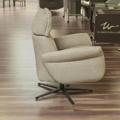 himolla Relaxsessel|Relaxsessel 7150 Easy Swing Stoff Bodyflux 8 Farn Sternfuß Pulverbeschichtet Anthrazit