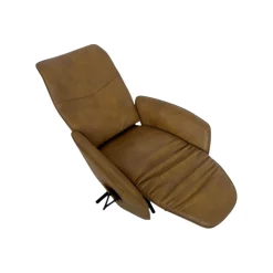 himolla Relaxsessel|Relaxsessel 7928 Easyswing M Longlife Leder Eleganza Mais Braun Sternfuß Edelstahloptik Drehbar