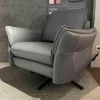 himolla Relaxsessel|Relax-Sessel 7169 Leder 24 Longlife Rustica Azuro Sternfuß Anthrazit