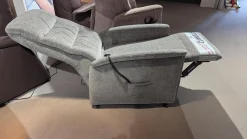 himolla Relaxsessel|Relaxsessel 9051 Stoff Aquaclean 03 Sudan Grau 2-Motorisch mit Aufstehhilfe