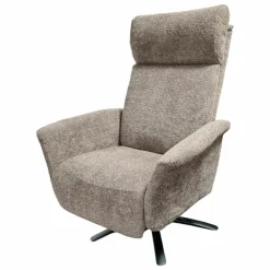 Knudsen Relaxsessel|Relaxsessel 8036 Stoff Tefddy Light Brown Braun mit Massagefunktion