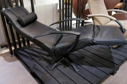 Jori Relaxsessel|Relaxsessel Brainbuilder Mono-Move Medi Leder Celia Nero Schwarz Gestell Schwarz