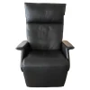 Berg Furniture Relaxsessel|Relaxsessel Ceto Leder Schwarz Gestell Edelstahlring Und Schwarzes Leder Manuell Verstellbar