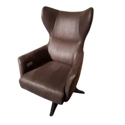 Comfort Republic Relaxsessel|Relaxsessel Clemens Leder Relax 123 Espresso Braun mit Verstellfunktion