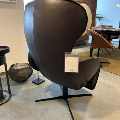 Jori Relaxsessel|Relaxsessel Daydreamer JR 7450 Leder Lipando Fondente Braun 4 Stern Fuß Gewellt Schwarz Stufenlos Verstellbar