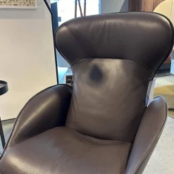 Jori Relaxsessel|Relaxsessel Daydreamer JR 7450 Leder Lipando Fondente Braun 4 Stern Fuß Gewellt Schwarz Stufenlos Verstellbar