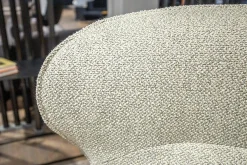 Jori Relaxsessel|Relaxsessel Daydreamer Mono-Move Medi Innen Stoff Thuile C0001 Cremeweiß Außen Leder Nubuck Rosso Orange