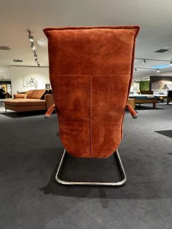 Franz Fertig Relaxsessel|Relaxsessel Fino Soft 291101 Leder Blush E1953 Rundrohrgestell Hochglanz