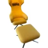 Vitra Relaxsessel|Relaxsessel Grand Repos Stoff Cosy Rapsgelb mit Ottoman
