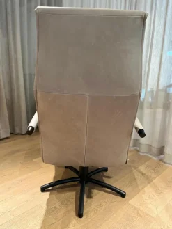 Jori Relaxsessel|Relaxsessel Mensana Leder Lolita Alberto Braun Grau mit Verstellfunktion