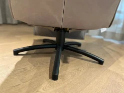 Jori Relaxsessel|Relaxsessel Mensana Leder Lolita Alberto Braun Grau mit Verstellfunktion