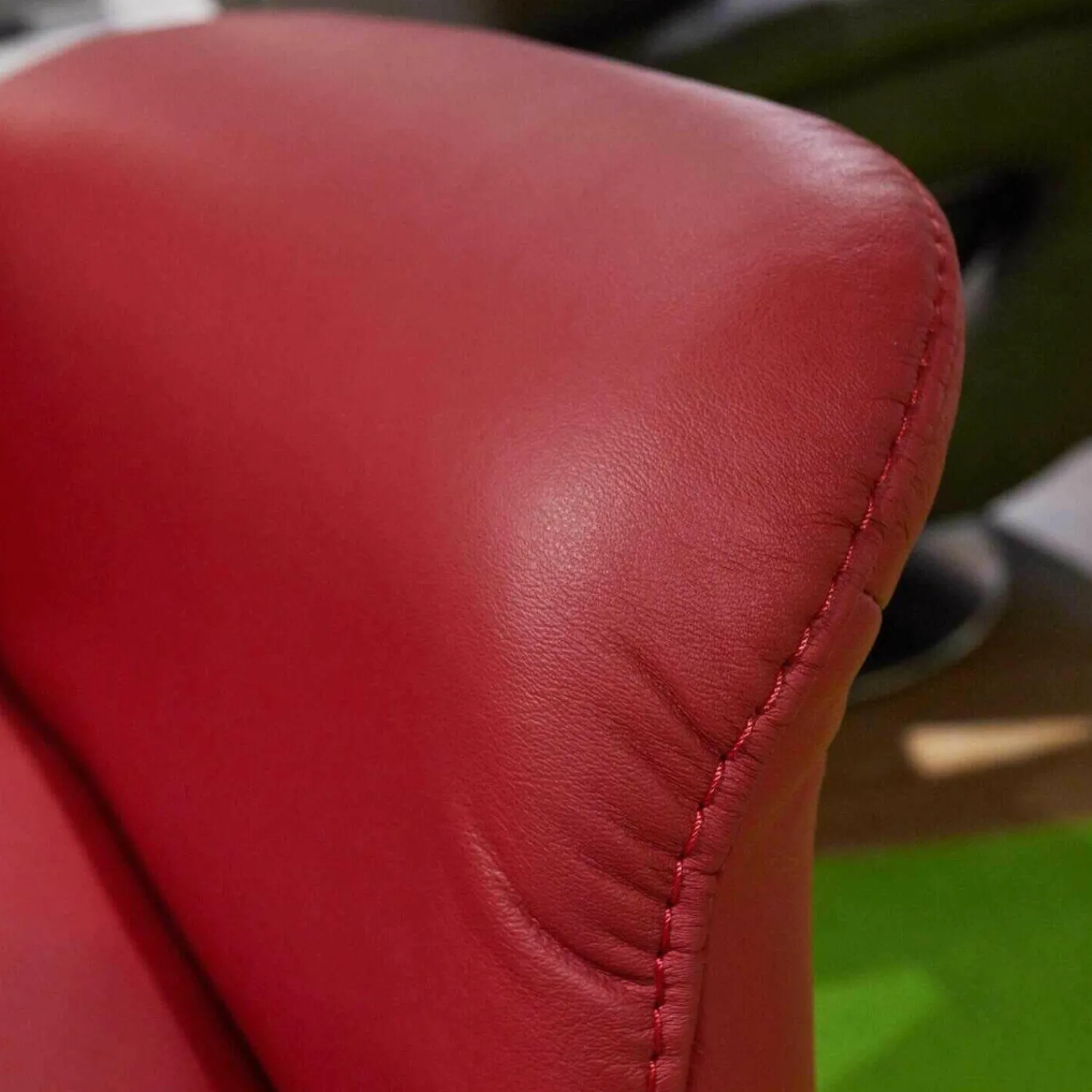 himolla Relaxsessel|Relaxsessel mit Hocker 6001 Leder 24 Longlife Carrara Kirsche Gestell Buche Kopfteil Verstellbar