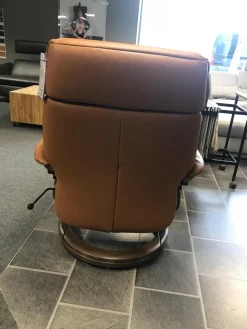 himolla Relaxsessel|Relax-Sessel Modell 7124 Zerostress in Echleder mit erhöhtem Untergestell und Funktionen