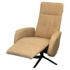 Sitting Vision Relaxsessel|Relaxsessel NX 329 Bezug Leder Rancho Beige Creme Kreuzfuß 87 Schwarz Mit Rückenverstellung