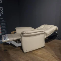 himolla Relaxsessel|Relaxsessel Orthosedis 7706 27 T Leder 24 Longru Nebel Ergonomie King Size XXL