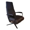 Comfort Republic Relaxsessel|Relaxsessel Rafael Leder Nero PG L30 Medium Schwarz Kreuzfuß Schwarz Relaxfunktion Motorisch