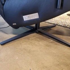 Comfort Republic Relaxsessel|Relaxsessel Rafael Leder Nero PG L30 Medium Schwarz Kreuzfuß Schwarz Relaxfunktion Motorisch